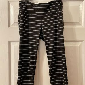 Athlete black/grey yoga pants. Medium. Come to below knee.